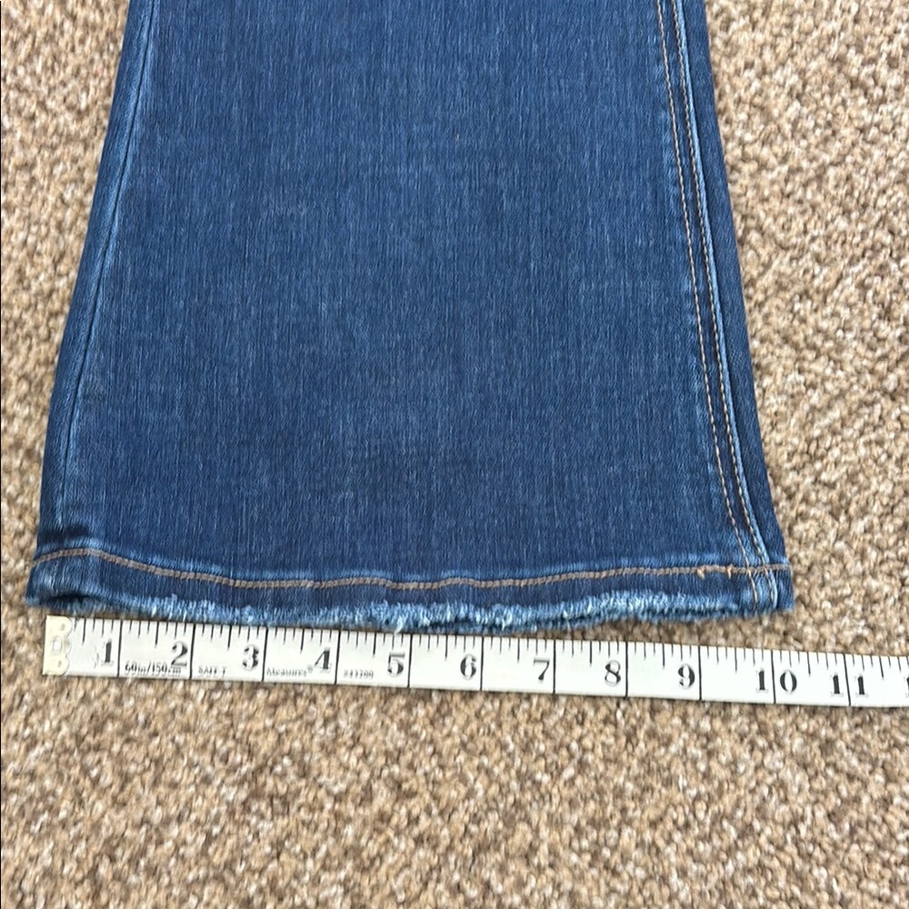 Lovervet Dark Wash Blue Flare Jeans - Women's Wide Leg - Picture 8 of 9